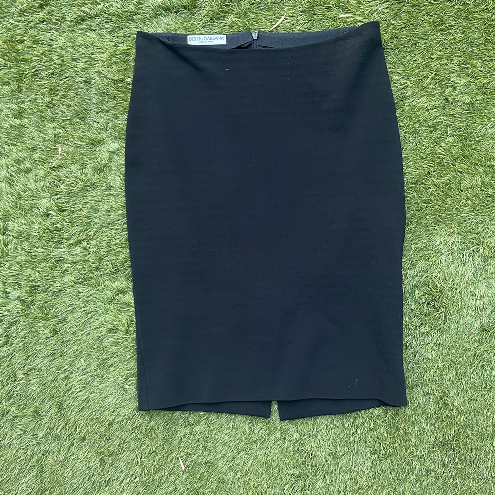 Dolce & Gabbana Black Pencil Skirt